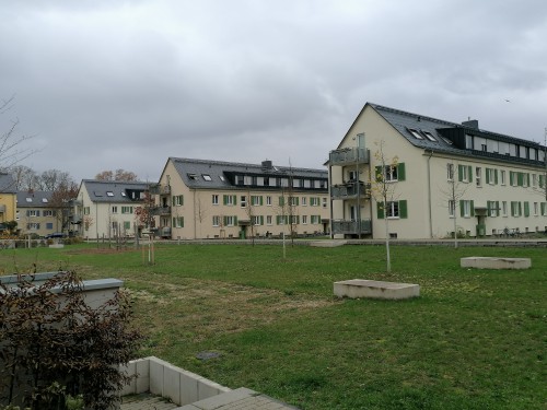 Wiesbaden, "unser Viertel" mit bislang 15 Wohnblocks